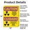 Signmission Radiation & Laser Sign, 14 in H x 10 in W, Aluminum, Rectangle OS-2PACK-CR-A-1014-L-10167 - alternate 2